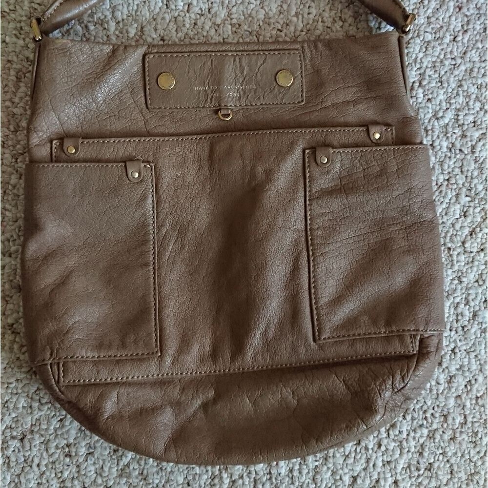 MARC by Marc Jacobs Preppy Leather Hobo Bag - light brown